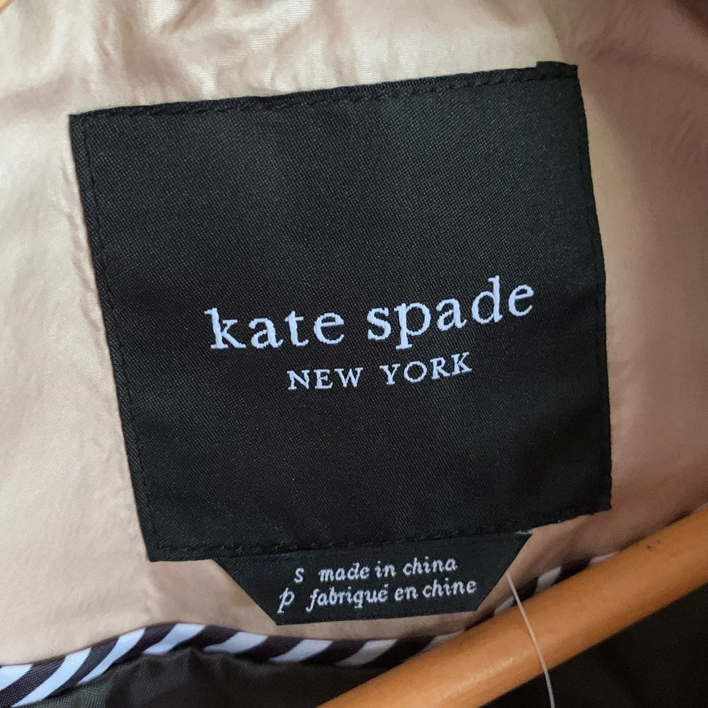 Kate Spade Quilted Puffer Vest Olive Green NWT Small